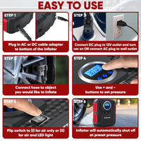 Thumbnail for Tire Inflator 110V AC/DC