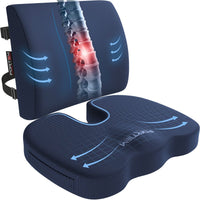 Thumbnail for Lumbar and Seat Cushion XL - Breathable Mesh Cover
