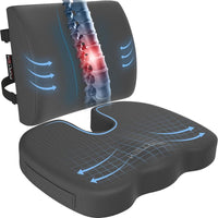 Thumbnail for Lumbar and Seat Cushion XL - Breathable Mesh Cover