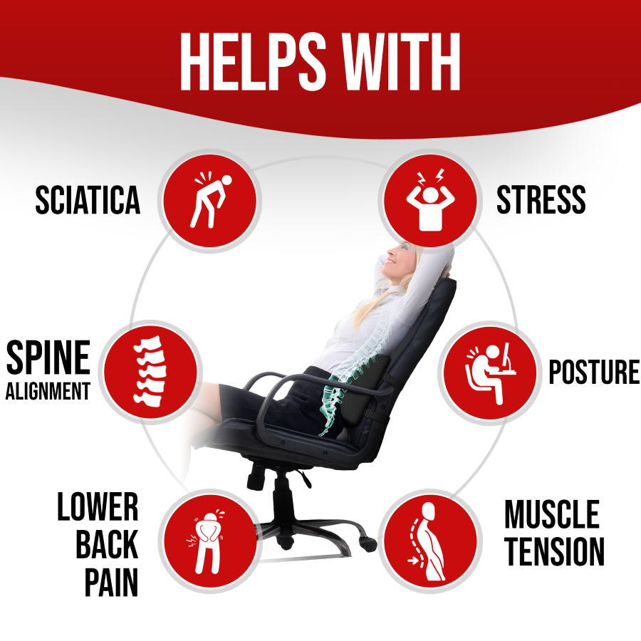 Lumbar Support - Luxury Velour Cover