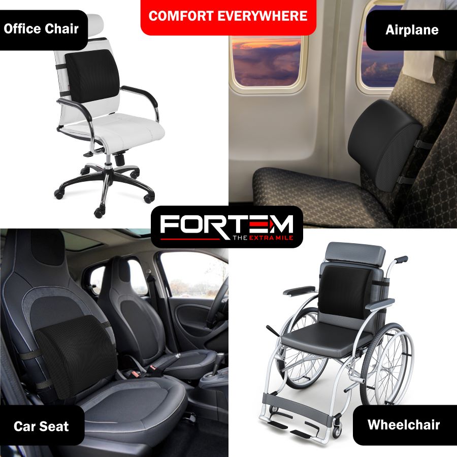 Lumbar Support - Luxury Velour Cover