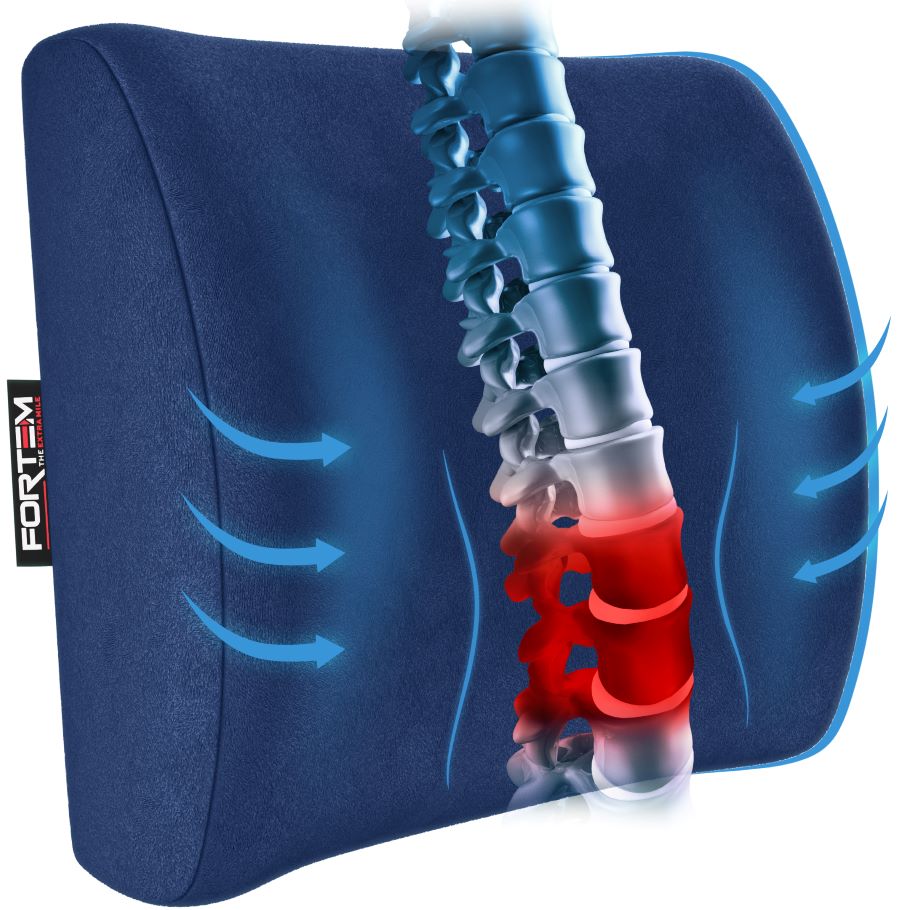 Lumbar Support - Luxury Velour Cover