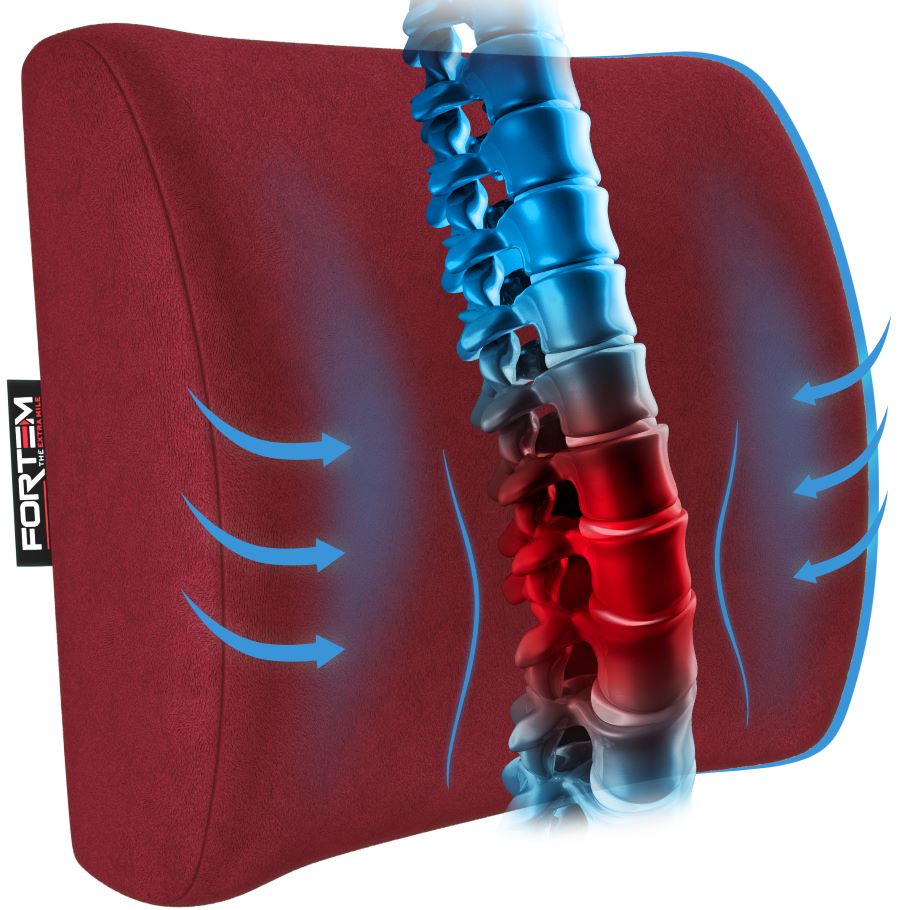 Lumbar Support - Luxury Velour Cover