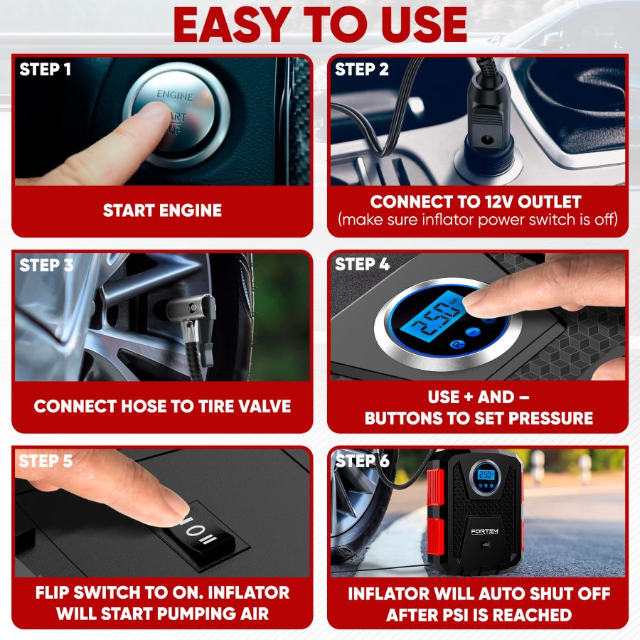 Tire Inflator 12V DC
