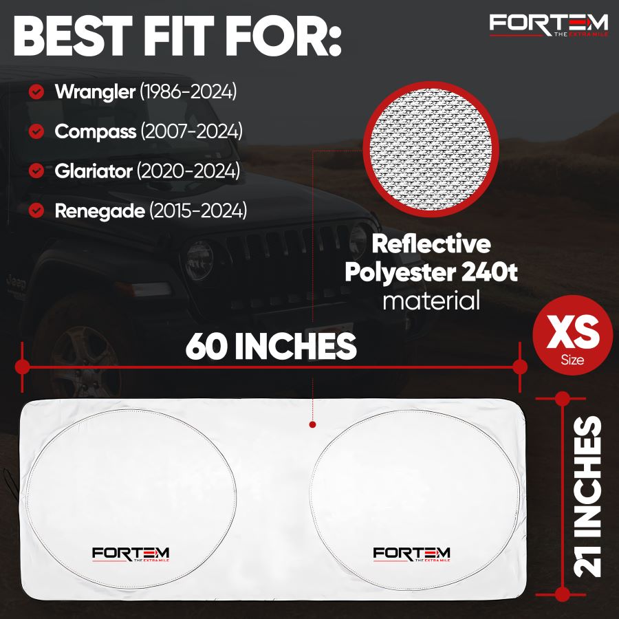 Windshield Sunshade XS
