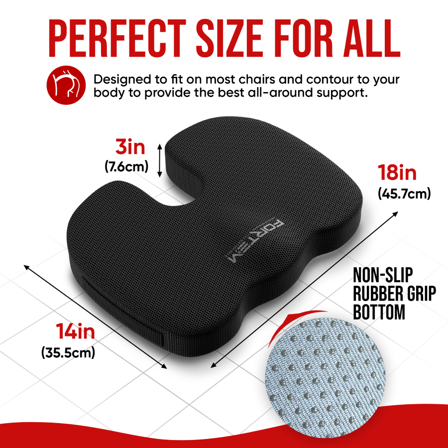 Lumbar and Seat Cushion - Breathable Mesh Cover