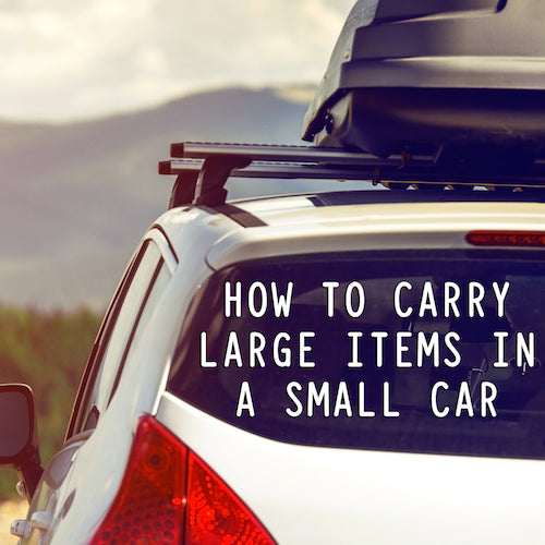 Carry large items in a small car